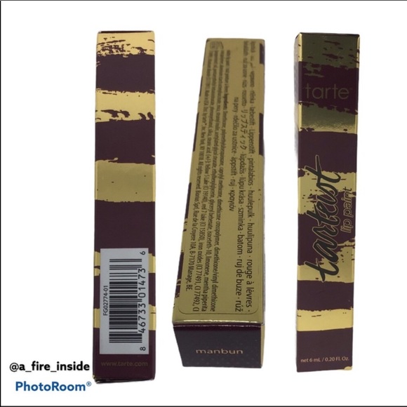 Tarte Creamy Matte Lip Paint Manbun Burgundy goth gothic grunge new in box - Picture 3 of 8